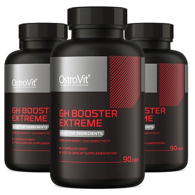 GH BOOSTER XTREME -10 starke Wirkstoffe zum Aufbau trockener Muskelmasse + TESTO