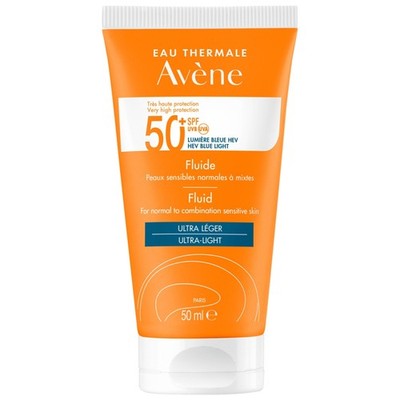 Avène Eau Thermale Sonnenschutz-Fluid 50+ UVB UVA Blaulicht HEV Normale empfindl