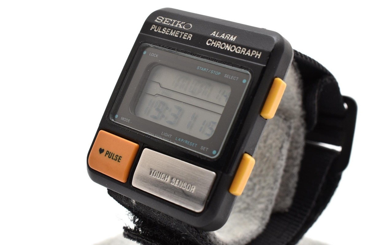 Near MINT] Vintage SEIKO PULSE METER S229-5001 Digital Quartz 