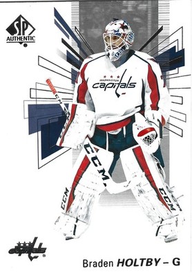 2016-17 SP Authentic - Braden Holtby #58 Washington Capitals
