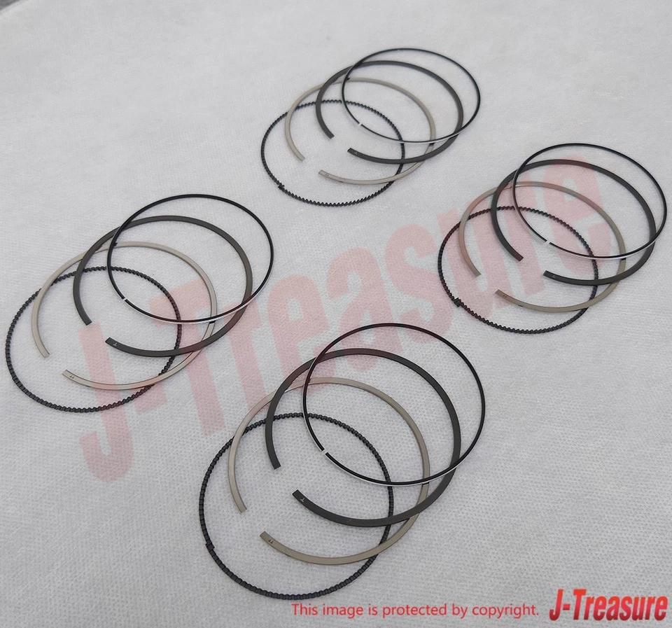 YAMAHA YZF-R6 2006-2024 Genuine Piston Ring Set Standard 2C0-11603-00-00 x4 Set - Image 4 of 4