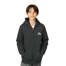 Quiksilver Youth Plush Lined Hoodie Heather Black New with Tags
