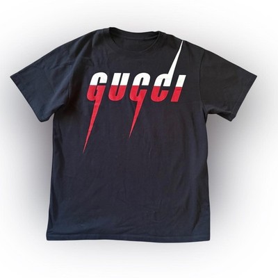 Gucci Made in Italy Blade Print Oversized T-Shirt Black 565806