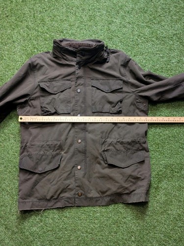 J.Crew British Millerain Army Green Military Waxed Cotton Jacket Men’s Medium - Picture 4 of 20
