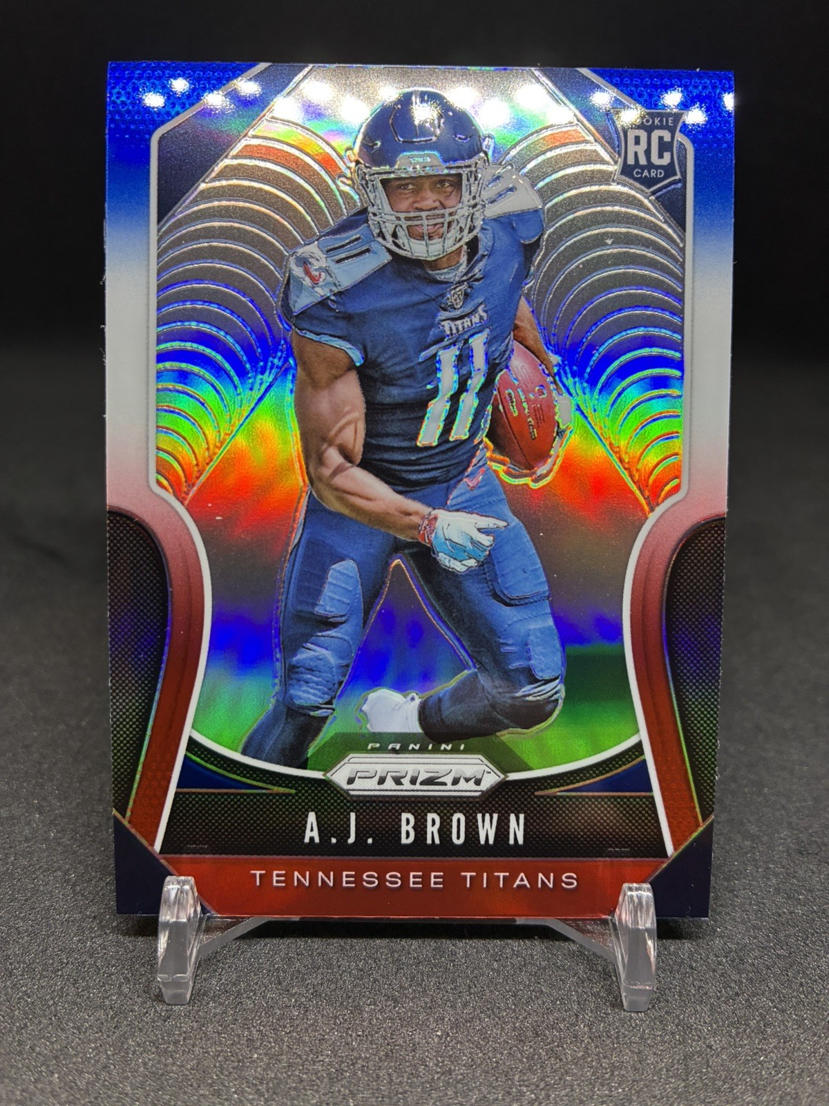 2019 Panini Prizm - Rookies A.J. Brown #344 Red White & Blue Prizm (RC)