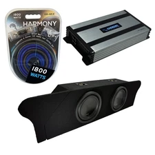 Fits 10-15 Chevy Camaro Coupe Trunk Alpine SWT-10S4 Dual 10 Sub Box & HA-A800.1