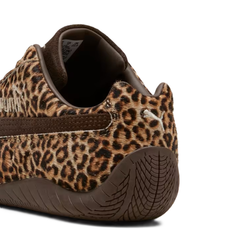 Puma Women's Speedcat Wild Leopard Pony Hair Chocolate/Warm White 406690-01 j