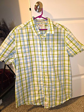 Penguin by Munsingwear Heritage Slim Fit XXL Plaid Short Sleeve Button-Up