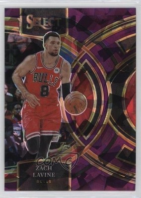 2023 Panini Select Premier Level Purple Cracked Ice Prizm 20/99 Zach LaVine 2l4