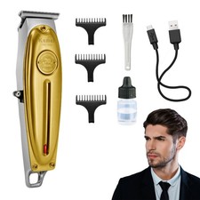 Men Professional Beard Hair Trimmer Cordless T-Blade Electric Hair Clippers Set