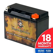 Pirate Battery YTX24HL-BS AGM Snowmobile Battery for Polaris Indy,Trail|Kawasaki