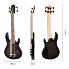 MiNi 4string electric ukulele bass Uke bass EADG Ash Wood Body