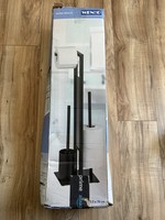 WENKO Rivalta Toilet Paper & Brush Holder – Matte Black Steel