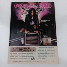 Tony Montana Great White Pevey Megabass Amplifier Full Page Print Advertisement