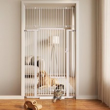 71" Extra Tall Cat Gate 29.5-40.6 Wide Pet gate with Small Cat Door Pet Gate