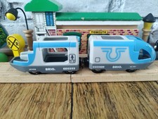 BRIO blue Train Metro Subway For wooden tracks.