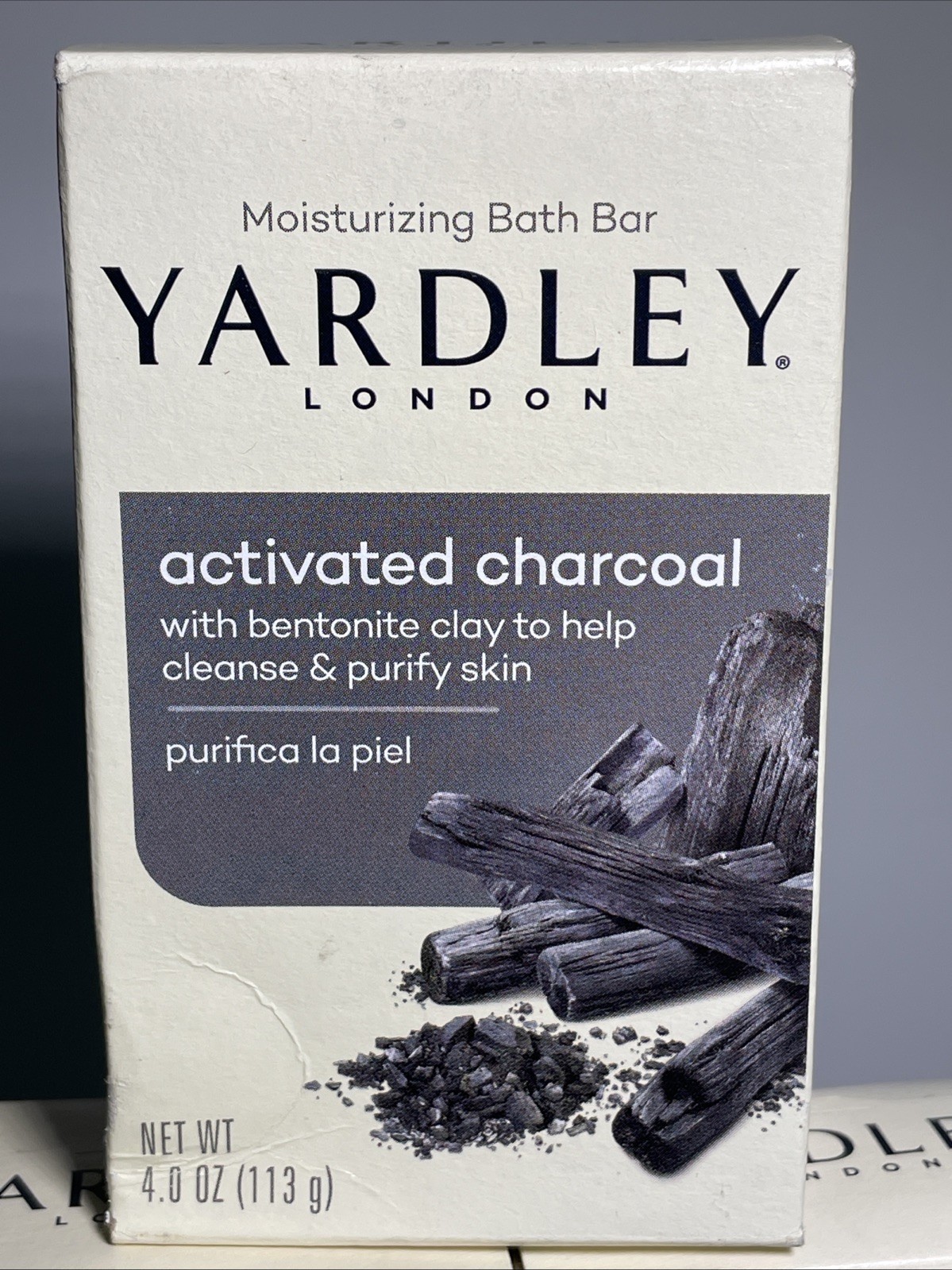 Lot of 6 Bars Yardley London Activated Charcoal Moisturizing Bath Soap 4.25oz Ea