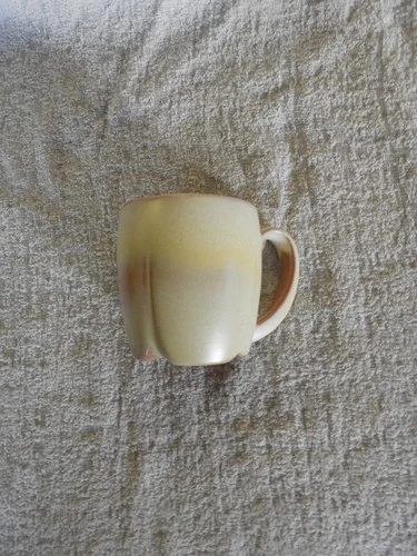 FRANKOMA POTTERY C7 MUG  CUP - BROWN - PEDESTAL