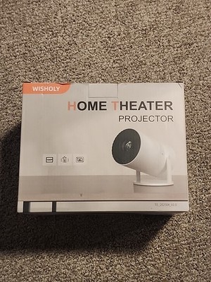 Wisholy 1080p Resolution Home Theater Projector Model X3- White