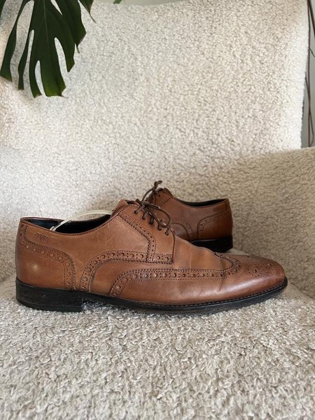 Men Hugo Boss Heels Brown Leather 42.5 #N82B