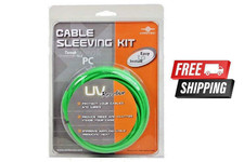 Vantec CSK-80UV-GR Cable Sleeving, GREEN UV Kit Protect Your Cables SHIPS FREE