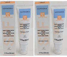 2 Sephora Daily Mineral Sunscreen Cream SPF 30 1.7fl.oz./50ml EXP 12/2025