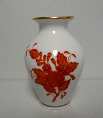Herend CHINESE BOUQUET RUST (AOG) 2-1/2'' Bud Vase (#7190)