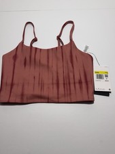 Women's Nike One Light Support Longline Printed Sports Bra FZ6749 -634 NEW Sz S