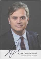 Original Autogramm Bernd Baumann AfD MdB  ///...