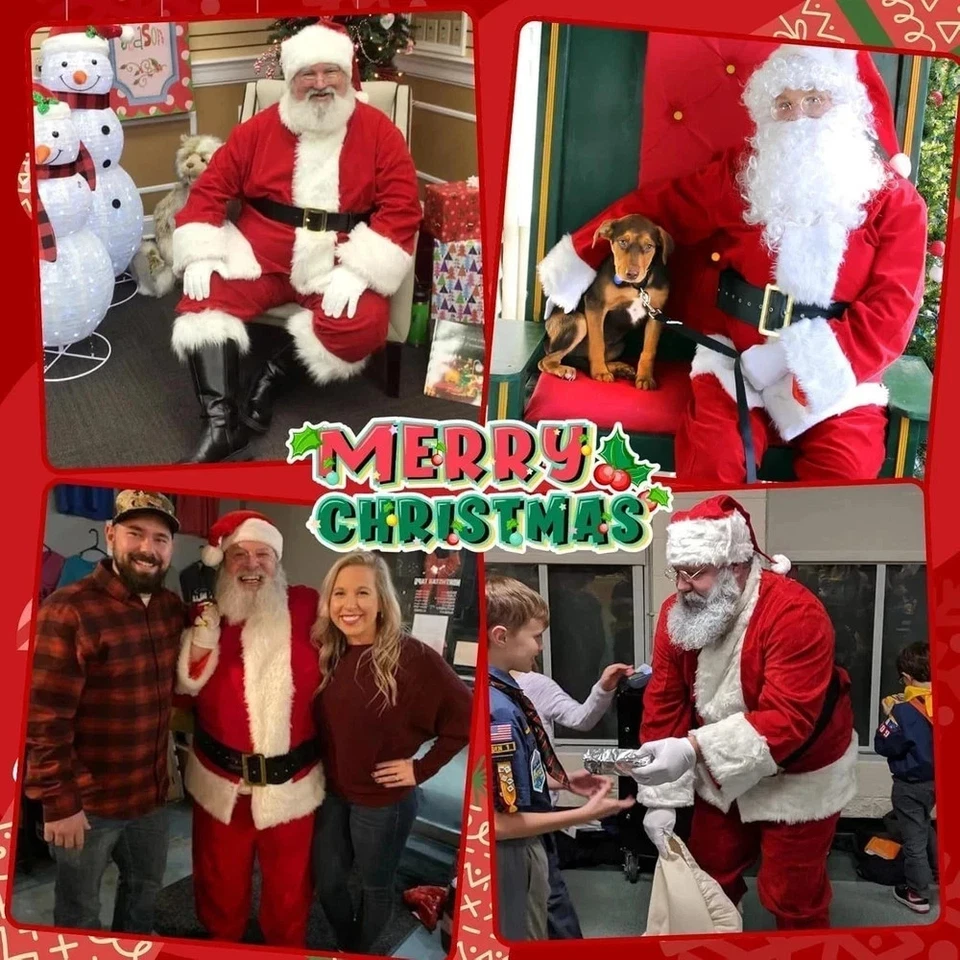 Disfraz de Papá Noel para hombre traje 11 piezas traje profesional de lujo Navidad Foto 4 de 4