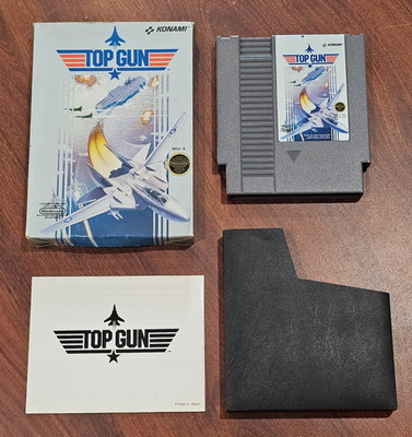 Top Gun (Nintendo Entertainment System, 1987) NES w/ Manual + Box