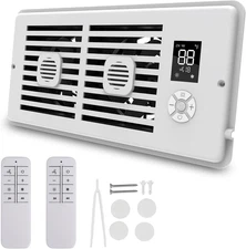 Smart Register Booster Fan with Aromatherapy Function, White - Quiet Vent Fan fo