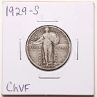 1929-S 25C Standing Liberty Quarter Dollar in Choice VF Condition #RK130