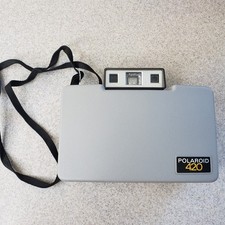 Polaroid Model 420 Land Camera And Model 490 Focus Flash