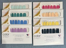 8 Sets Color Street Nail Polish Strips Solid Color Mostly Matte Finish NIP