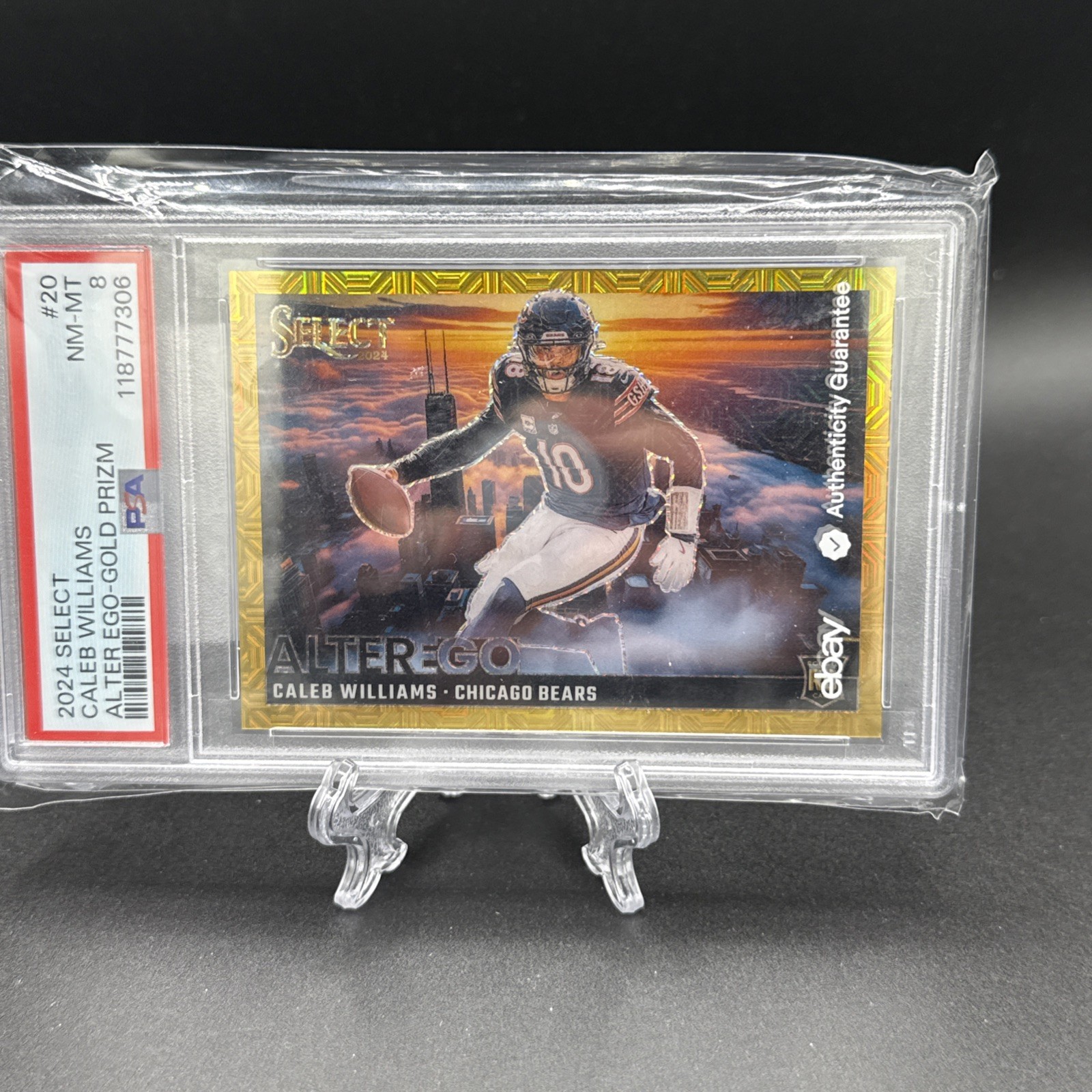 2024 Panini Select - Alter Ego Caleb Williams #20 Gold Prizm /10 (RC)