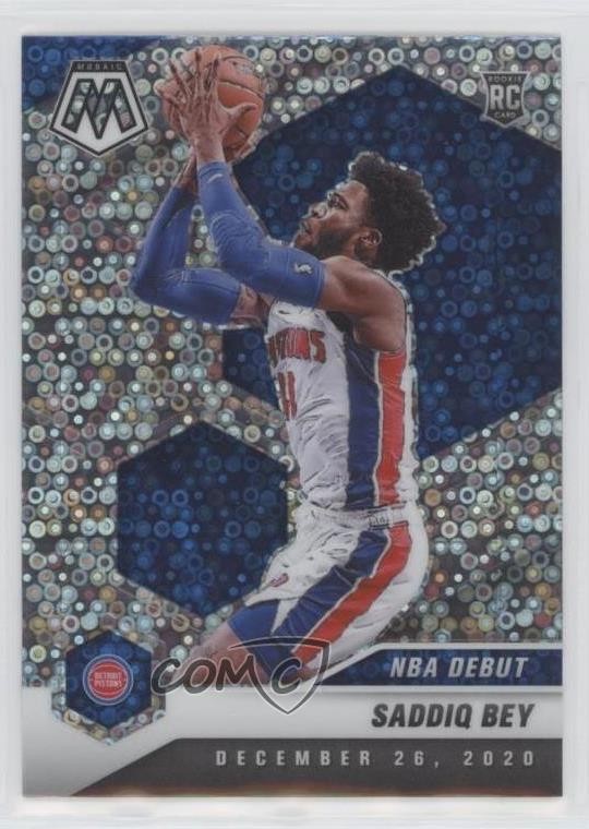 2020-21 Panini Mosaic NBA Debut Fast Break Silver Prizm Saddiq Bey #276 0x1