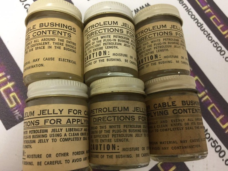 6 jars Petroleum Jelly for Cable Bushings - Electrical Uses