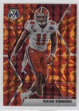 2020 Panini Mosaic Rookies Reactive Orange Prizm Isaiah Simmons #245 0ld5