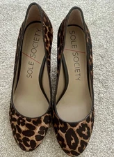 Sole Society Woman’s Animal Print Cheetah Heels Size 9