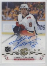 2018-19 Upper Deck Clear Cut Rookies UD Exclusives 2/65 Juuso Valimaki Auto 0o5t