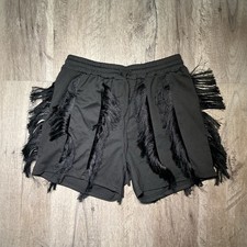 Pleated Insert Mini Skirt - Black - Ladies