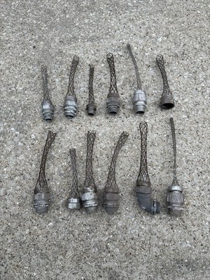 LOT OF 12 Kellems Conduit Strain Relief Wire Pulling Grips, ST-5-K & Others