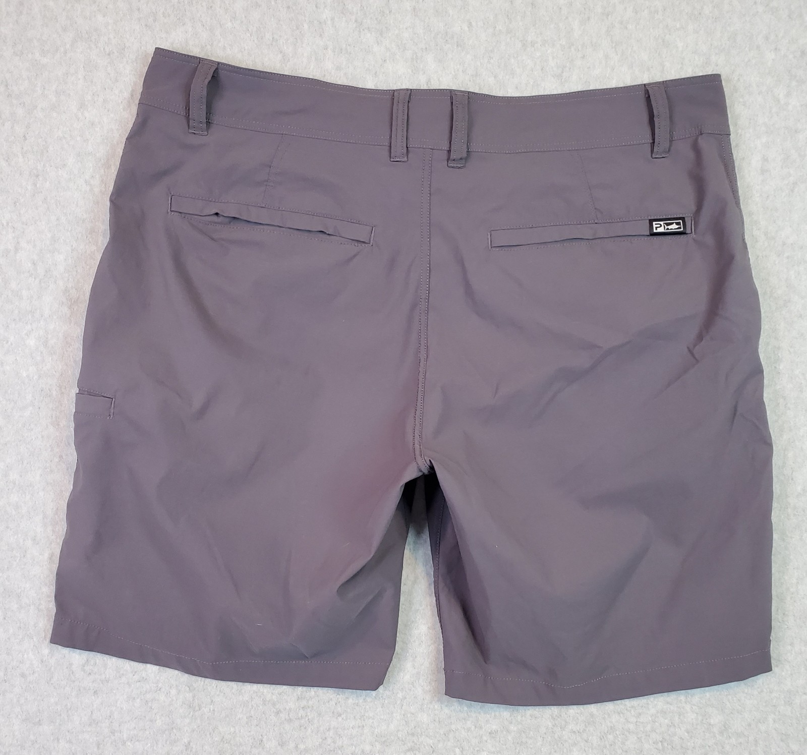 Pelagic Shorts Men's Size 36 Dark Gray Hybrid Fishing Surfing Performance Chinos