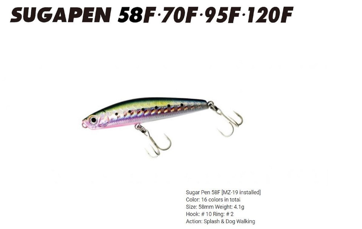 Leurre Bassday Sugar Pen 58S – 5,4g – C-352 – Neuf – Pêche Mer Coulant