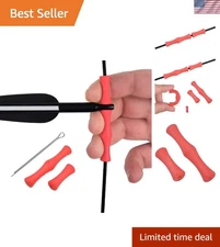 Archery Finger Saver Guard for Shooting Bowfishing Protects Fingers Red