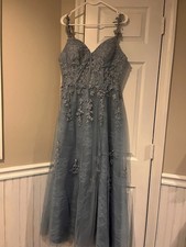 Dusty Blue Prom Dress