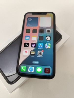 Apple iPhone XR 128GB Schwarz, Keine Sperren Frei für alle Karten Top Zustand