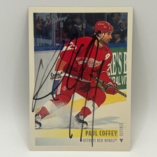 1994-95 Topps Premier Paul Coffey Autographed Card #15 Hand-Signed