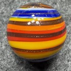 Handmade Marble Gold Lutz ( corkscrew - Spiral ) 1 Inch +-  (S12) — photo 1